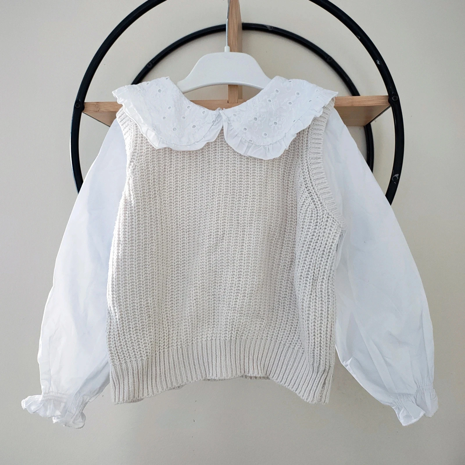 2 3 ans pull bi matière Zara